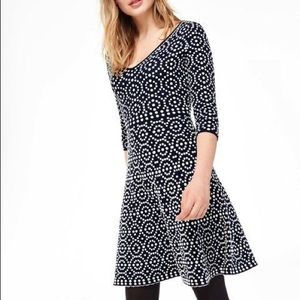 Boden Annabel fit & flare cozy knit dress